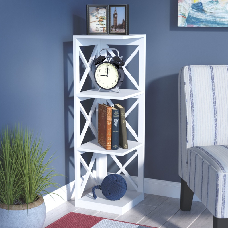 Wrenshall 38.5'' H x 12'' W Corner Bookcase