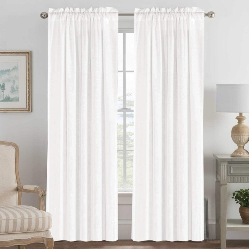 Wyckoff Linen Semi-Sheer Curtain Pair