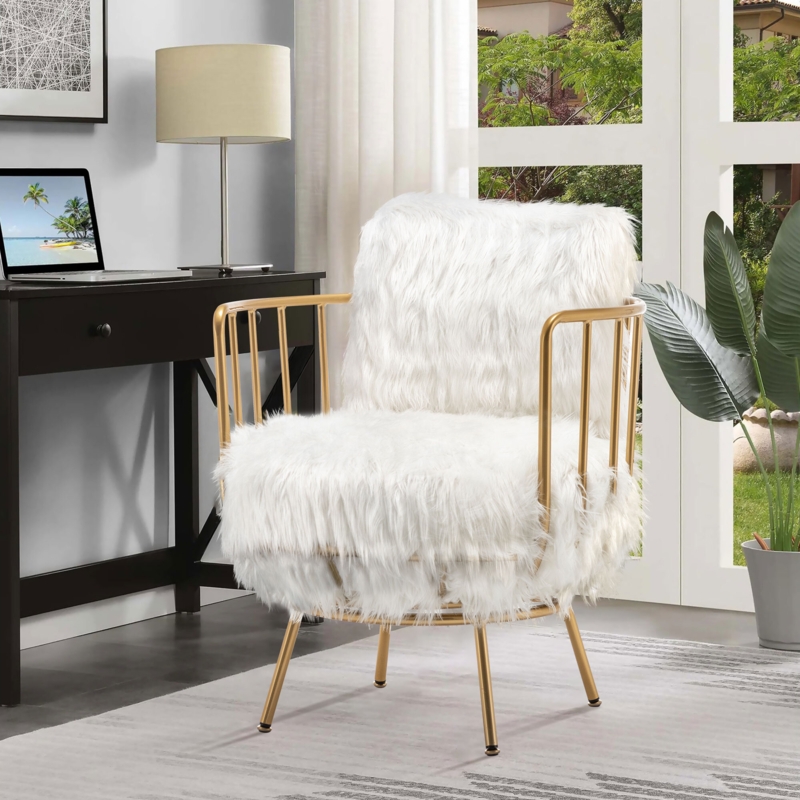 Light Luxury Barrel Chair with Turntable