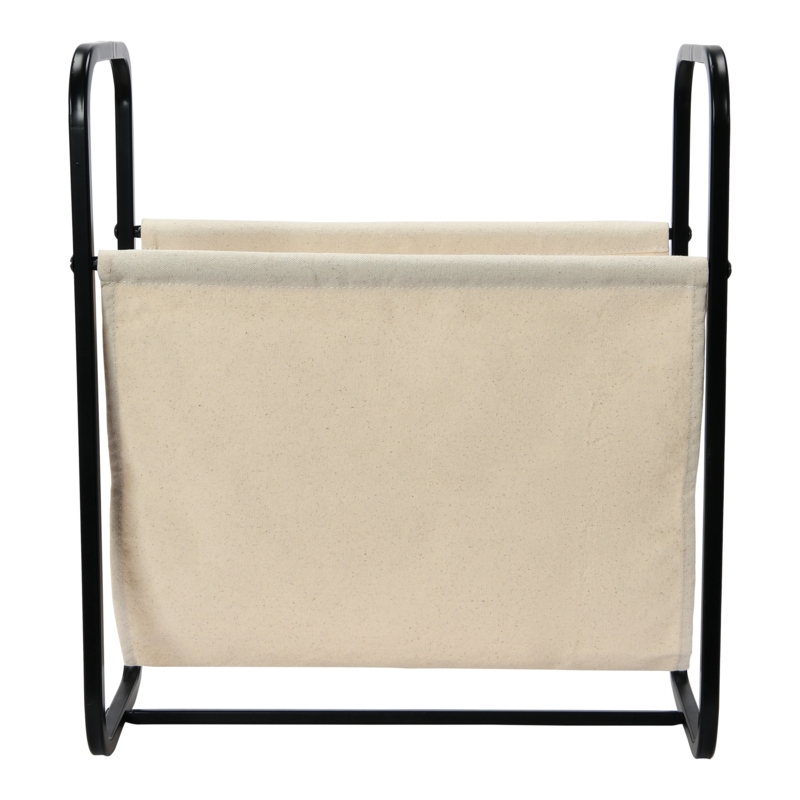 Canvas and Metal Storage Piece for Small Spaces