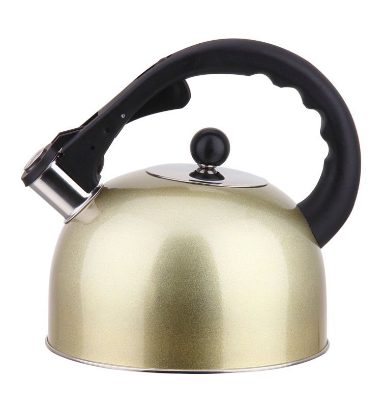 YBM Home Korkmaz 3 qt. Stainless Steel Whistling Stovetop Kettle