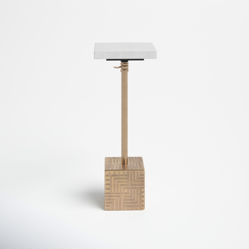 Etched Adjusting Side Table
