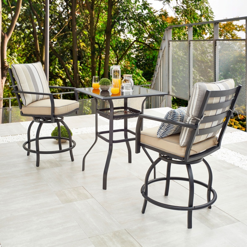 Zaina Square 2 - Person Outdoor Dining Set with Cushions