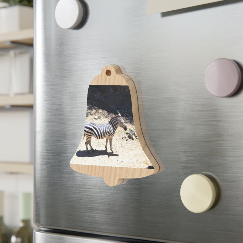 Custom Wood Christmas Ornament with Magnetic Back