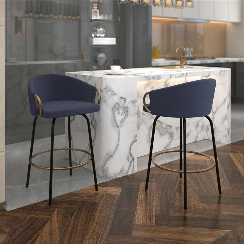 Zora Swivel 26.25'' Counter Stool