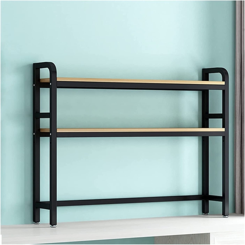 2-Tier Desk Organizer Shelf and Bookcase