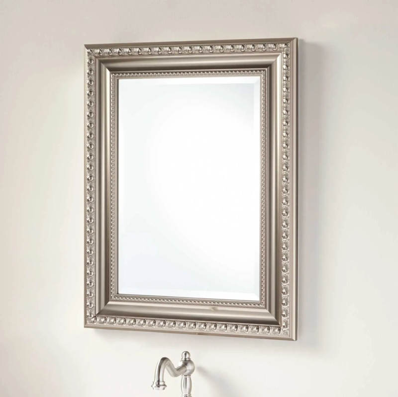 Deco Aluminum Medicine Cabinet with Glass Shelves