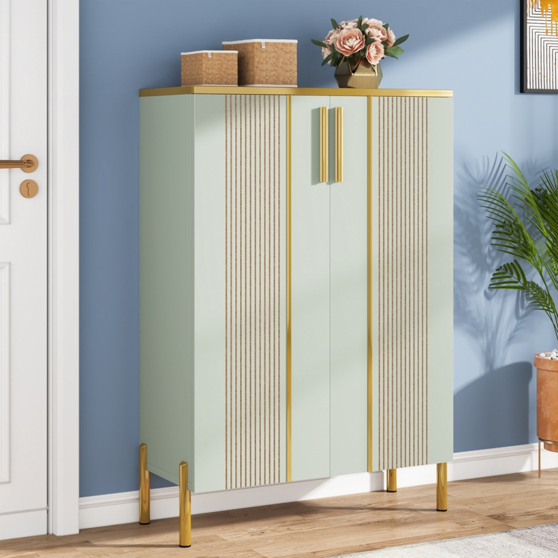 Adjustable Shoe Cabinet with Wide Top