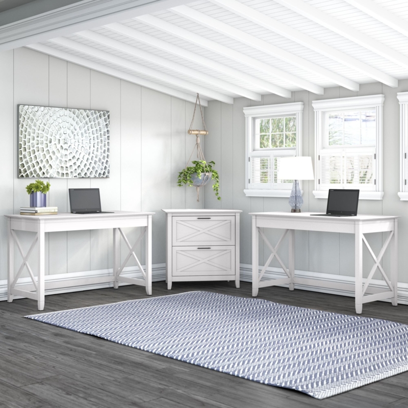 Desk Set with Lateral File Cabinet