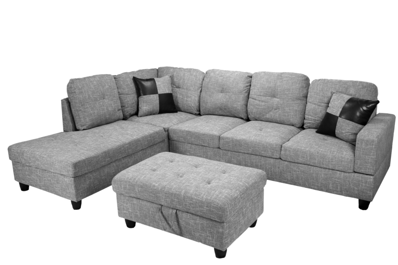 Sectional Sofa with Ottoman