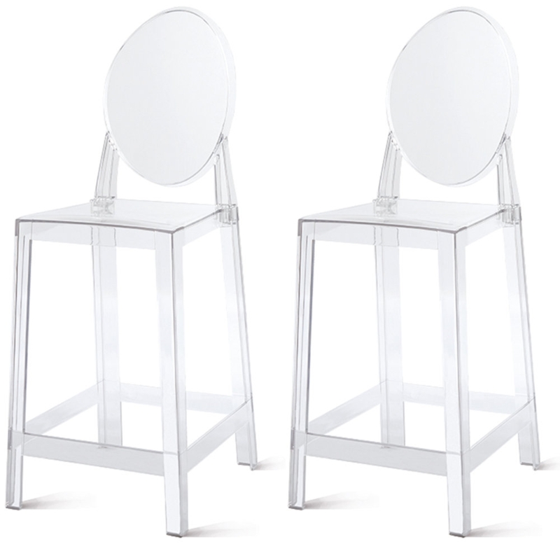 Asymmetrical Tri-Legged Leather Stool