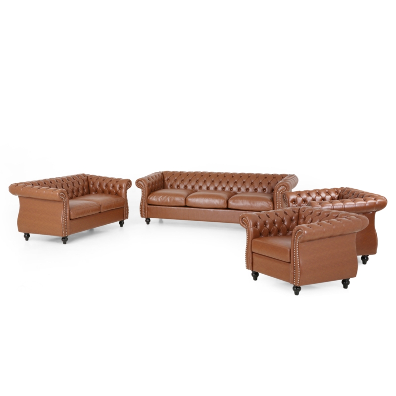 Chesterfield-Inspired Living Room Set
