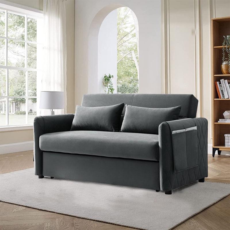 Vibrant Velvet Sofa Bed