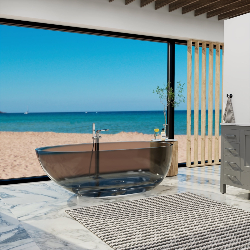 Transparent Solid Surface Bathtub