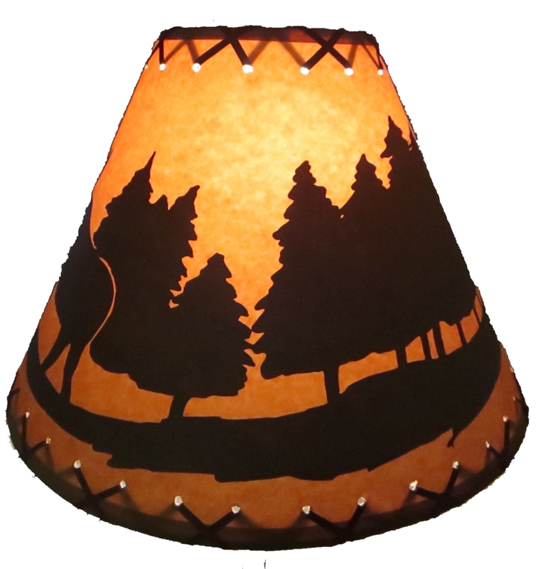 Rustic Pinecone Paper Lamp Shade