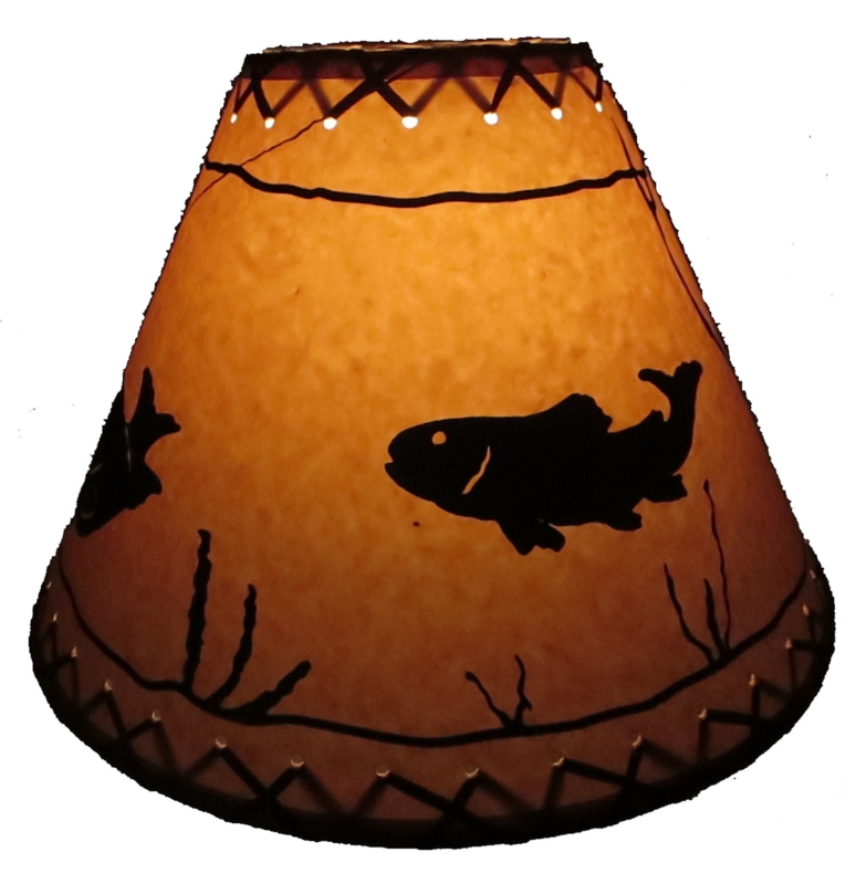 Rustic Pinecone Paper Lampshade
