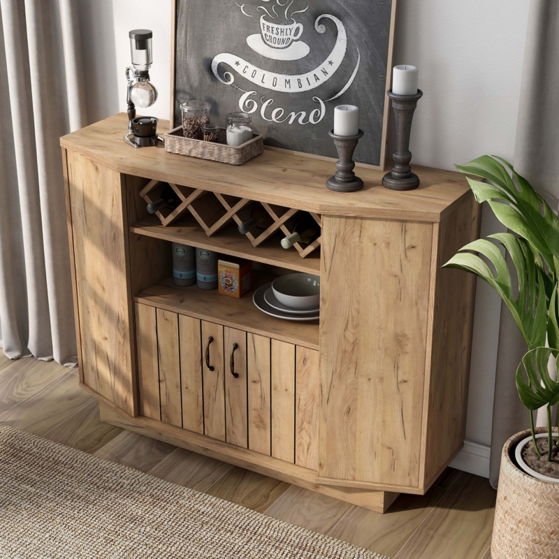 Buffet with Wine Storage and Cabinets