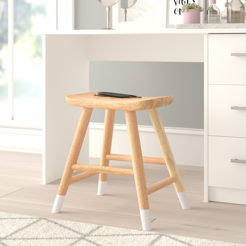 Solid Wood Accent Stool