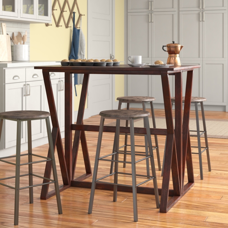 Modern Drop-Leaf Counter-Height Dining Table