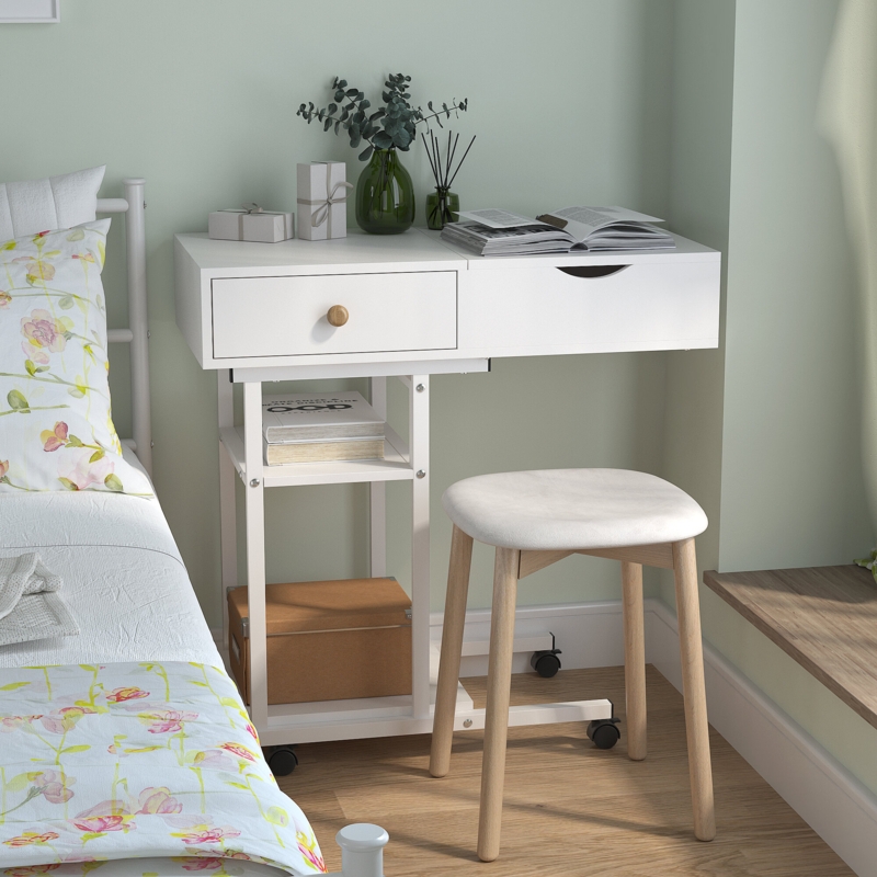 Ultramodern Mobile Vanity with Storage