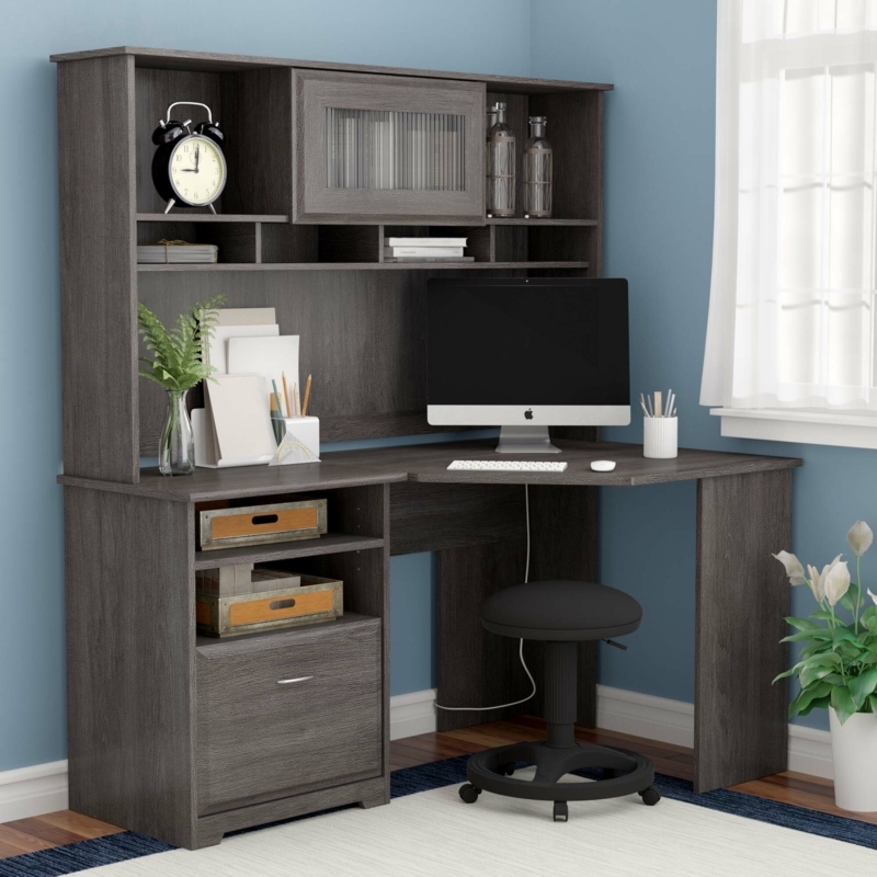 Corner Desk with Hutch 60W