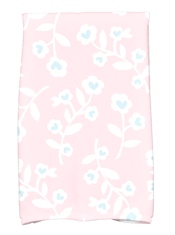 Valentine's Floral Hand Towel