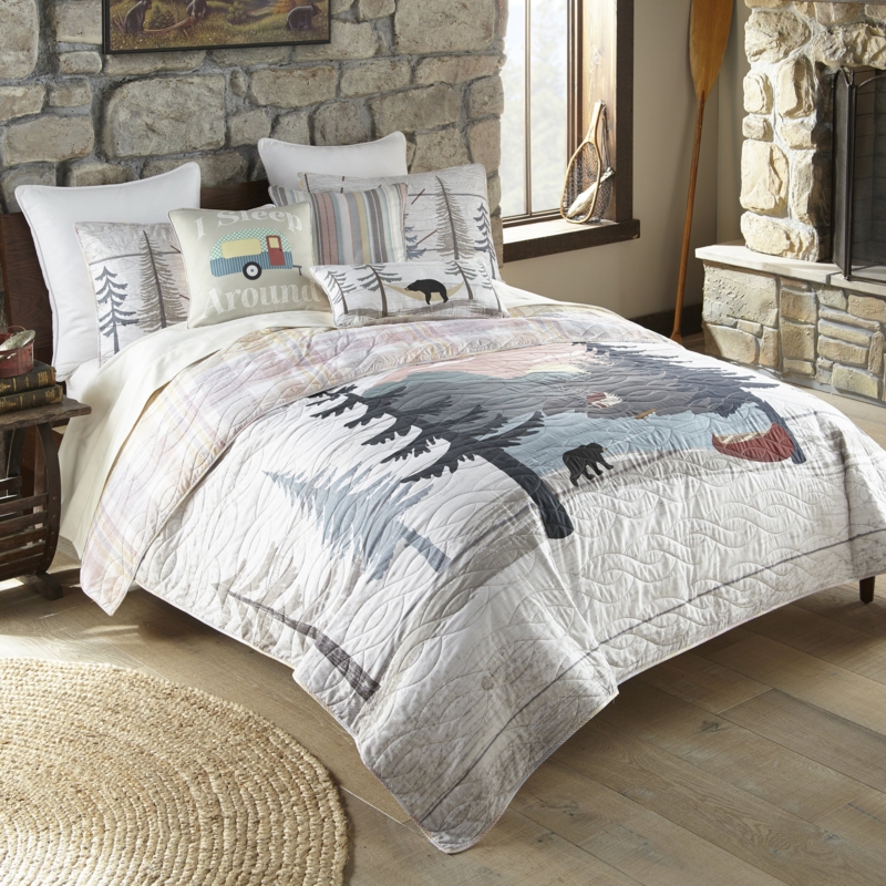 3pc Cabin and Bear Bedroom Set