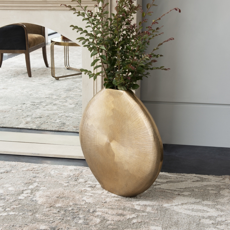 Metal Floor Vases