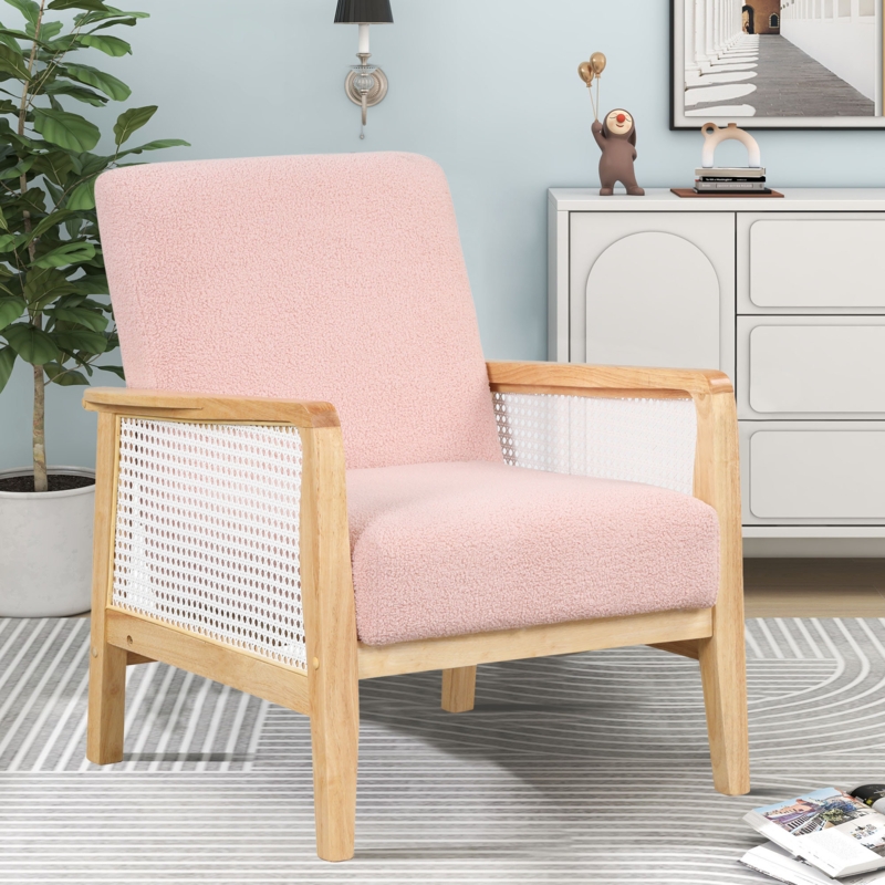 Unique Rattan Accent Armchair