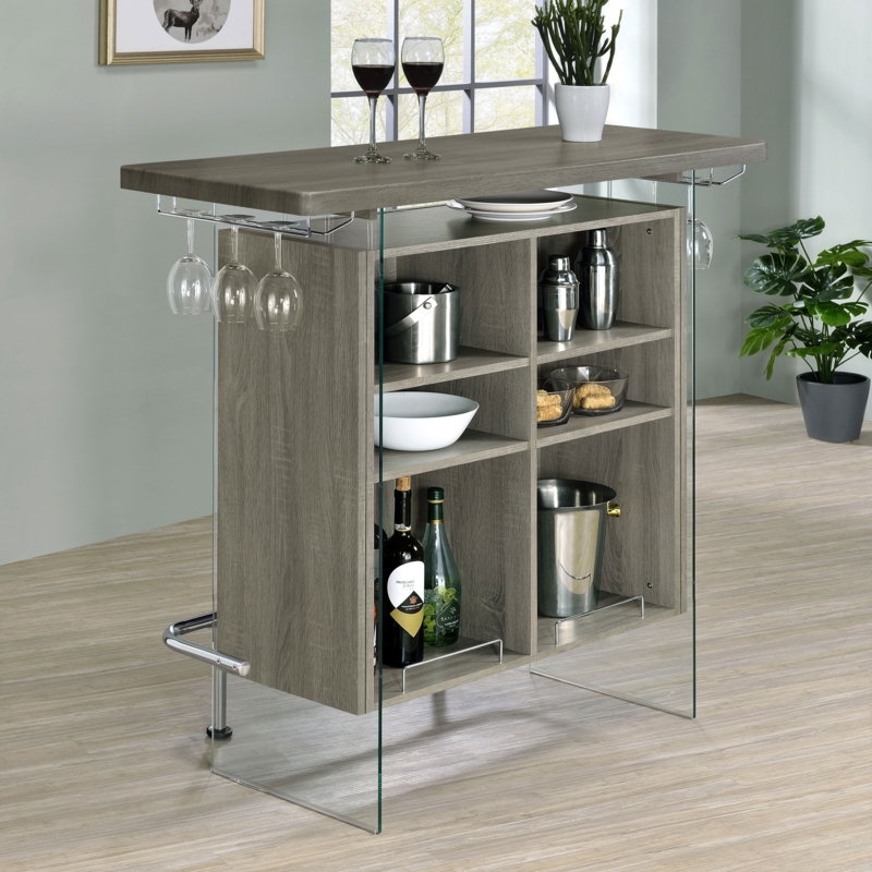Sleek Modern Home Bar Unit