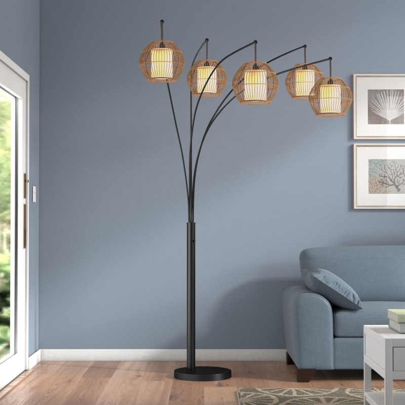 Handcrafted Rattan Floor Lamp