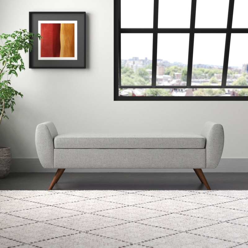 Stylish Modern Bench and Coffee Table Ottoman