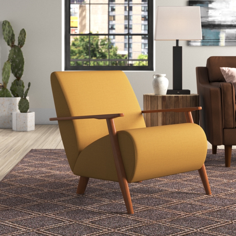 Upholstered Contemporary Armchair