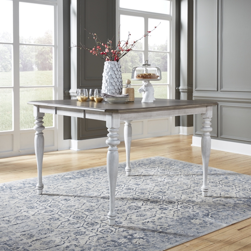 Antique Gathering Table with Removable Leaf