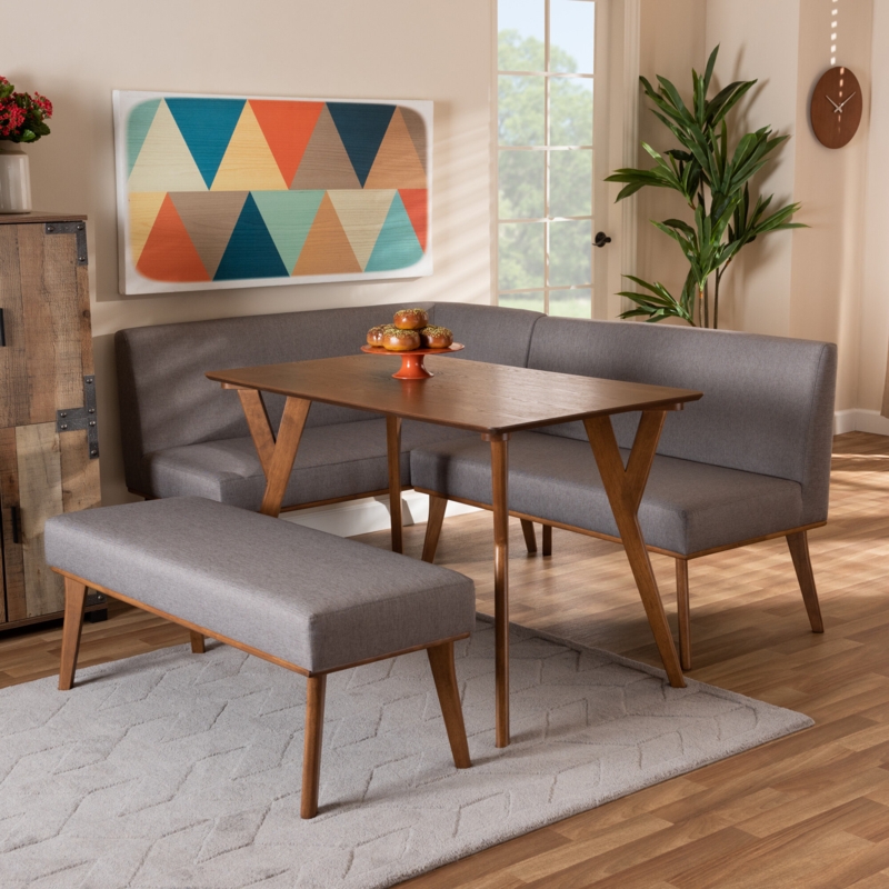 Dining Nook Set with Corner Sofa Bench