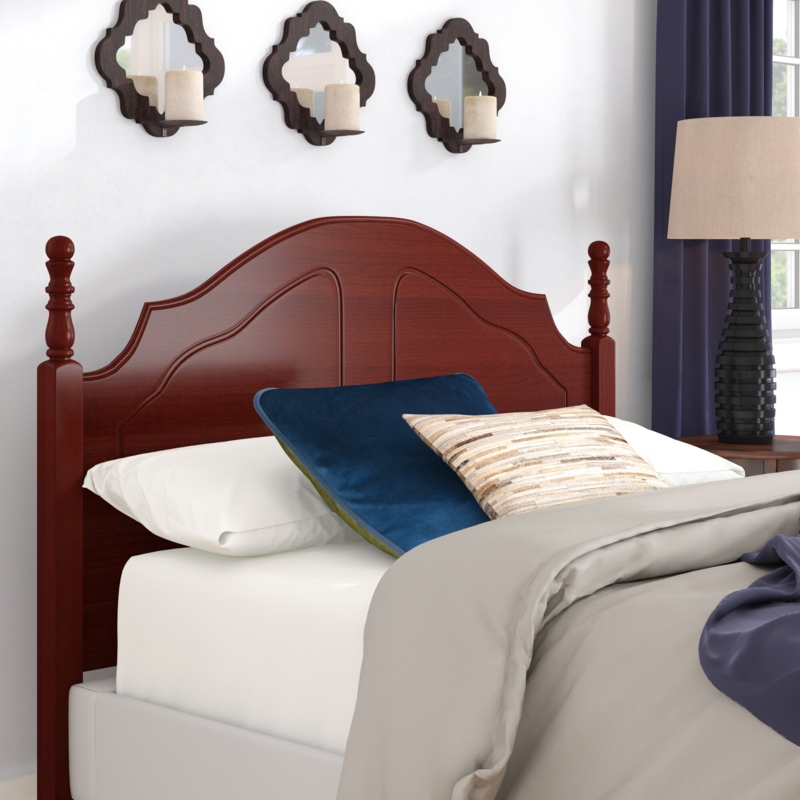 Sturdy Hardwood Headboard with Drill Holes