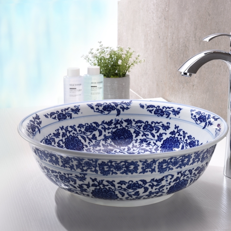 Round Vessel Sink with Traditional Craftsmanship