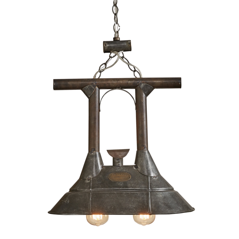 Tin Washer Double Pendant Light