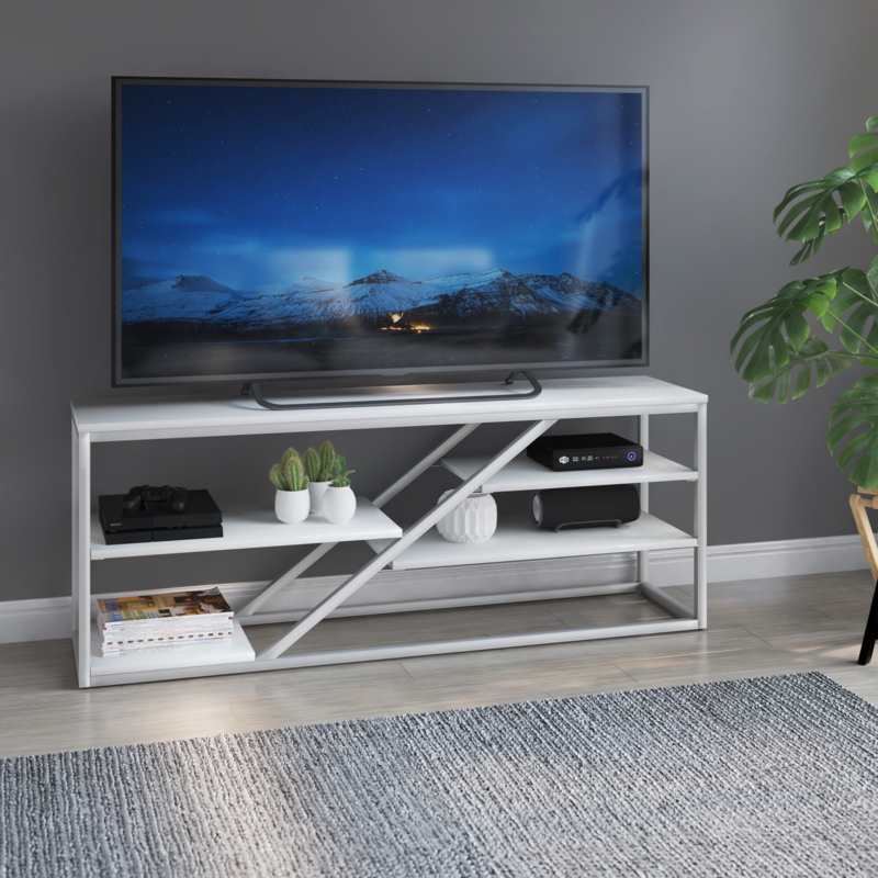 Sleek TV Stand with Spacious Storage