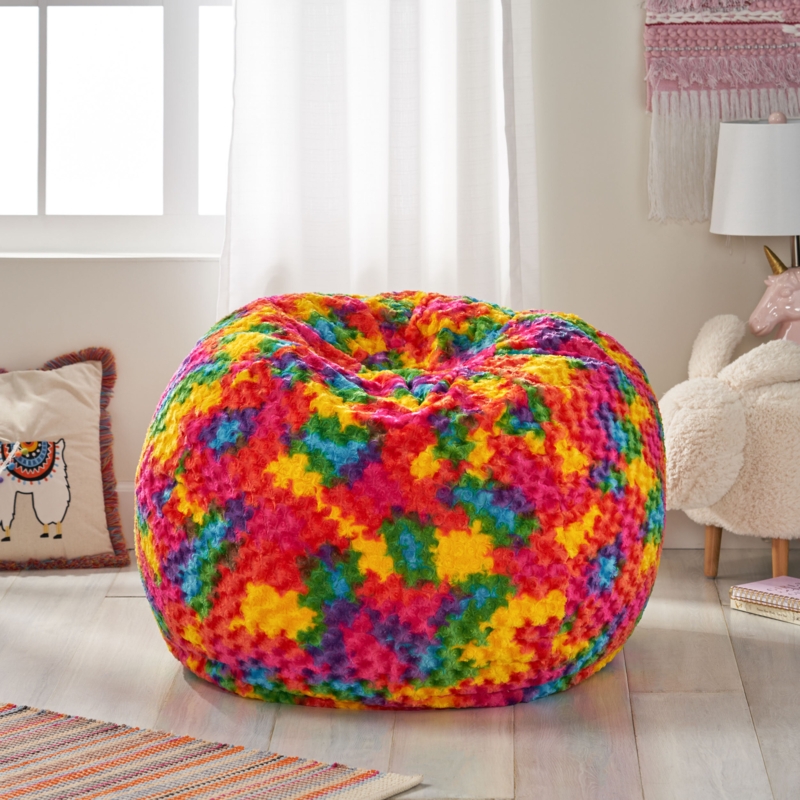Rainbow Tie-Dye Bean Bag