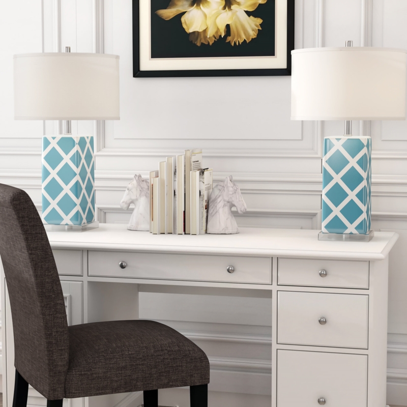 Geometric Ceramic Table Lamp