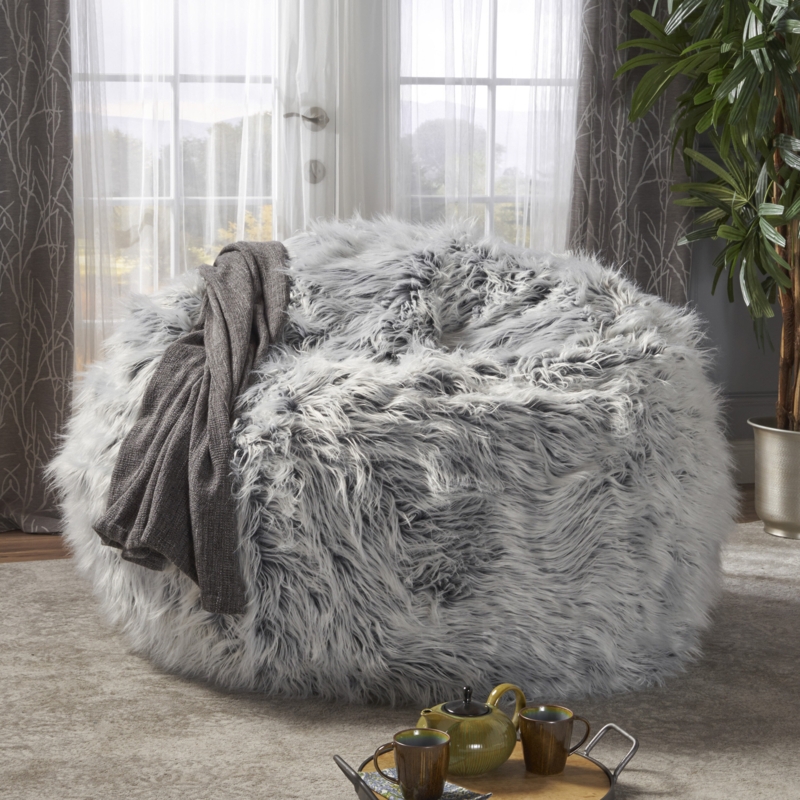 Faux Fur Polyester Bean Bag