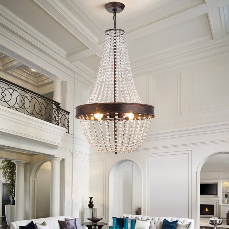 Antique Black Crystal Chandelier