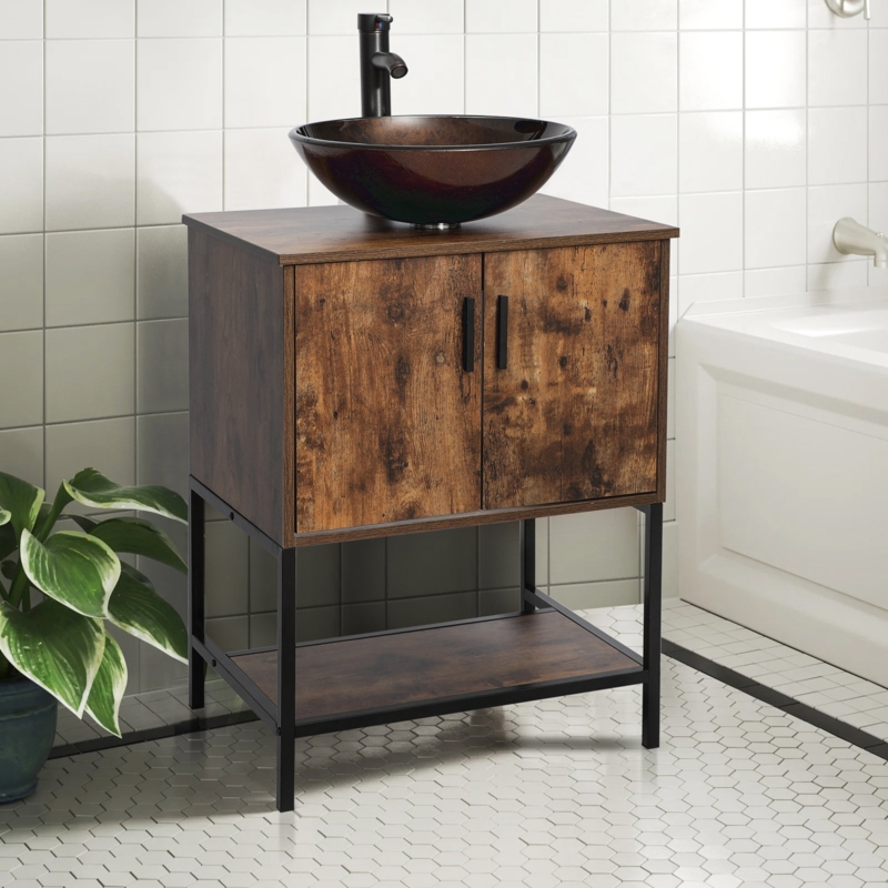 Freestanding Bathroom Vanity Sink Set