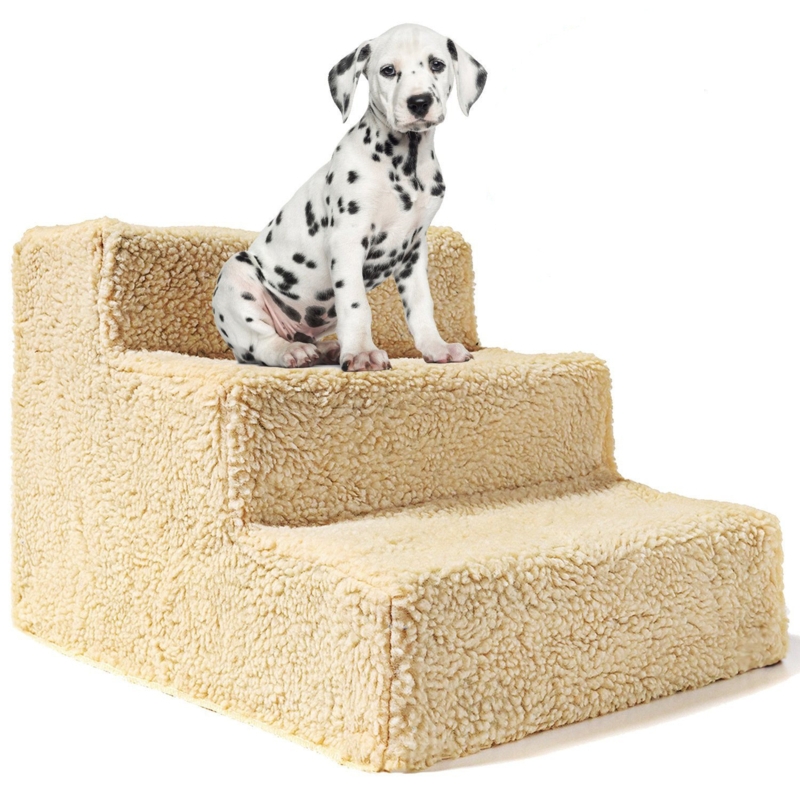 Lamb Velvet Cushioned Ottoman