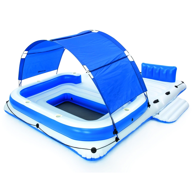 Party Island Float with Shade and Cooler