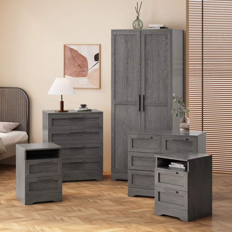Rustic Modern Five-Piece Bedroom Set