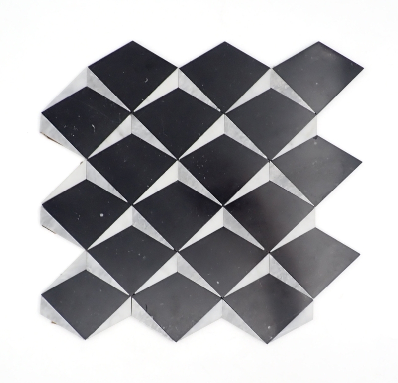 Grout-Less Mosaic Marble Tile