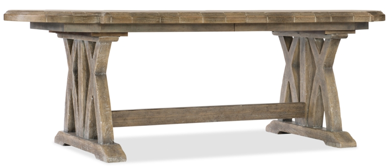 Charming European Trestle Dining Table