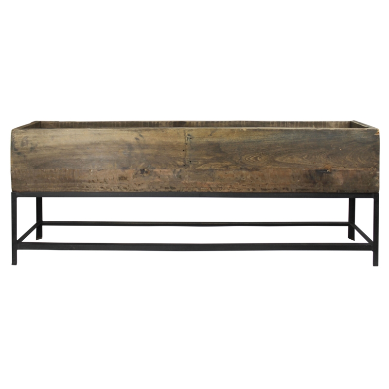 Reclaimed Wood and Iron Trough